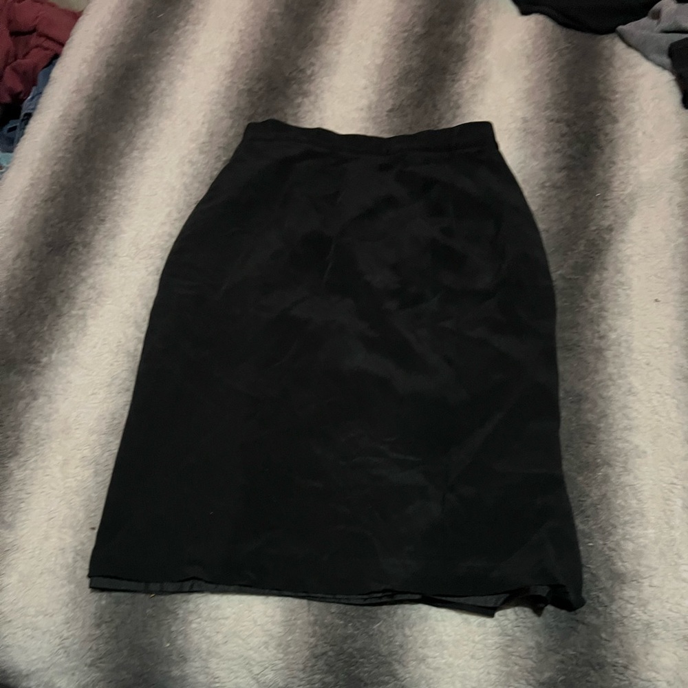 Black pencil skirt